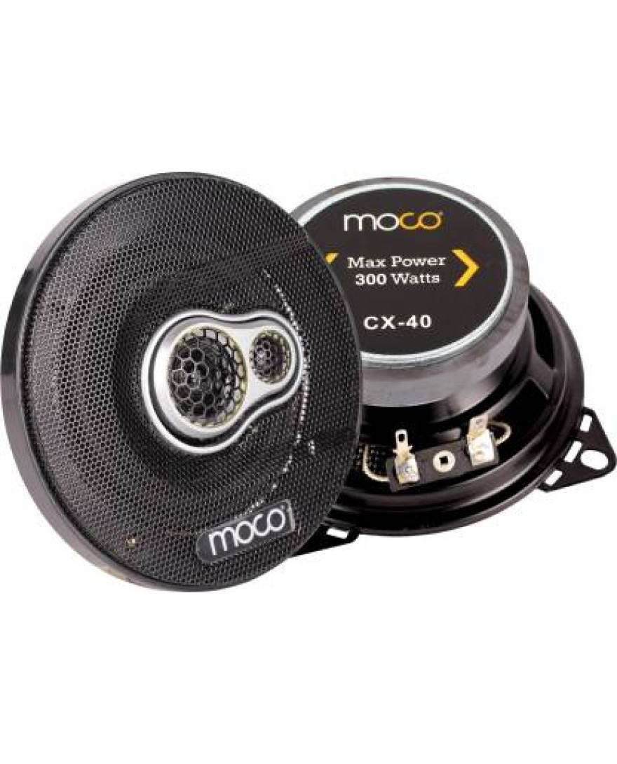 Moco 4 Inch Co Axial Speakers | RMS 40 Watts CX 40 Coaxial Car Speaker | 300 W